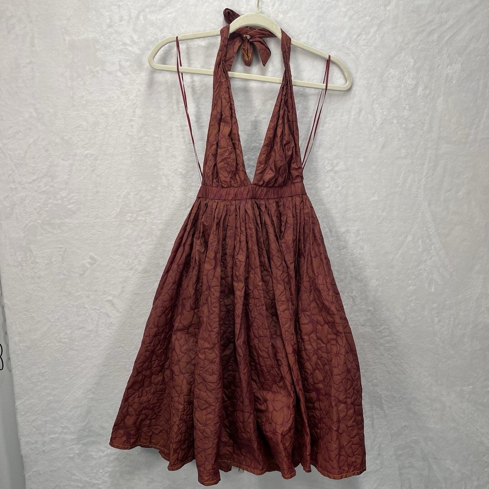Jean Paul Gaultier for Target Halter Dress Juniors 7 Floral Tulle Poof Cocktail